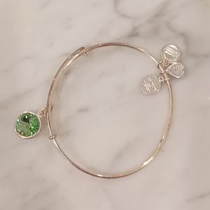 Alex and Ani bracelet- Peridot Charm